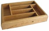 wooden tray with divider